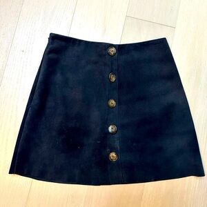 Dark Academia Preppy Suede Mini Skirt 4